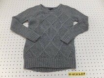 AMERICAN EAGLE アメリカンイーグル レディース 編み ラグラン ニットソー 小さいサイズ XXS グレー_画像1