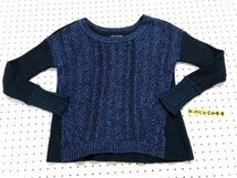 AMERICAN EAGLE アメリカンイーグル レディース ニットセーター 小さいサイズ XS ネイビー系_画像1