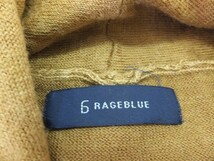 〈送料無料〉RAGEBLUE レイジブルー メンズ リネンMIX ニットジャケット M 黄土色_画像2