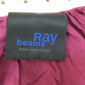 〈送料無料〉RAY BEAMS レイビームス レディース レース ノーカラーブラウス 紫の画像2