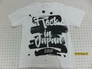 〈送料無料〉rockin'on ロッキンオン FES 2016 メンズ レディース 半袖Tシャツ M 白