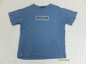 〈送料無料〉abtech メンズ 英字プリント 半袖Tシャツ 大きいサイズ LL グレー青