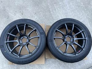 ADVAN RZ 8.5j+31 17インチ 5穴PCD114.3 2本セット RE12D type A 225/45R17