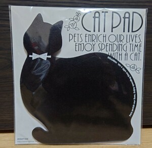 【新品未使用】マウスパッド キャット 黒猫 日本製 かわいい グッズ パソコン 周辺機器　CATPAD