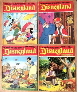 5◆ディズニー・Disney雑誌・1970年代（50年前のコミック）4冊セット「不思議の国のアリス、ピノキオ、白雪姫、ダンボ、ピーターパン、他