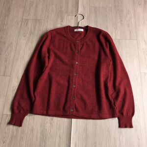 100円スタート☆ カシミヤ100% ラウンドネック　ニット　カーディガン　