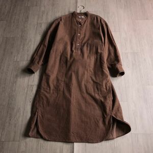 100円スタート☆ UNIQLO U バンドカラー　コーデュロイ ワンピース