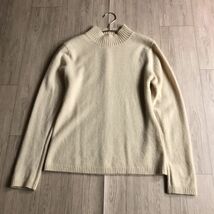 100円スタート○ clothing カシミヤブレンド　ニット　セーター　ハイネック　モックネック_画像1