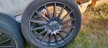 共豊 シュタイナー SF-X 18インチ 4本 18×7.0J+53 5H PCD114.3 タイヤ ブリジストン トランザT005 215/45R15 2019/17週_画像4