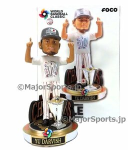 【MS】ダルビッシュ 2023年WBC 優勝キャップ ボブルヘッド人形 新品 世界123個限定版 完売品 バブルヘッド 首振り人形 大谷翔平