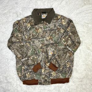 1円 Carhartt カーハート リメイク 輸入レア ハンティングジャケット ダックジャケット 迷彩　ミリタリー　XL ダック地　383