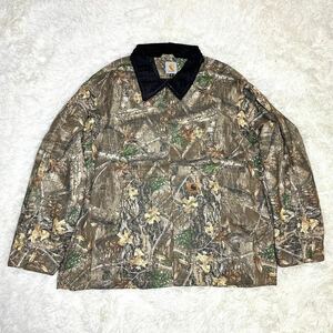 1円 Carhartt カーハート リメイク 輸入レア ハンティングジャケット ダックジャケット 迷彩　ミリタリー　XL ダック地　385