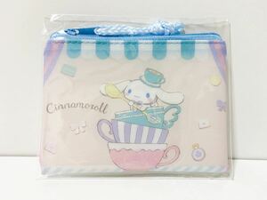 [ Cinnamoroll ] vinyl pouch fastener pouch fastener pocket case sinamon Sanrio tea cup 