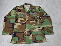 良好 90s 米軍実物 ユーティリティシャツ ファティーグジャケット SMALL-REGULAR S-R U.S.ARMY アメリカ軍 // ビンテージ_画像2