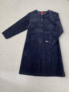 (I11268) ケンゾー/KENZO キッズ　ワンピース風　羽織り　ジャケット　ネイビー　サイズ10