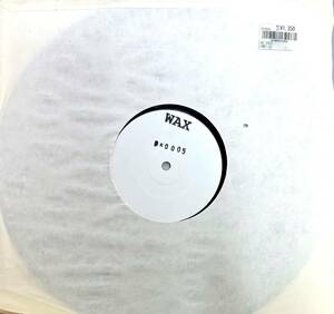 Wax No. 50005/ レコード, 12インチ, 45 RPM, White Label, Stamped/Techno, Dub Techno