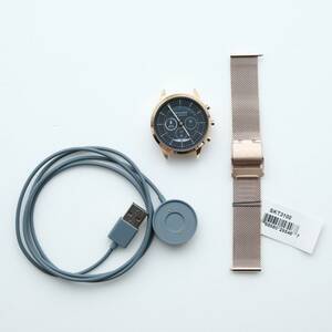 【極美品】スカーゲン SKAGEN JORN 38mm ローズトーン スチールメッシュ ハイブリッドスマートウォッチHR HYBRID HR 腕時計 ローズゴールド