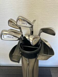 GOLF ゴルフクラブ アイアン10本＆キャディバッグセット つるやゴルフ AXEL-III SRIXON スリクソン 右 3番 4番 5番 6番 7番 8番 9番 58 A P