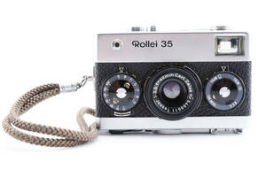 【良級】 Rollei 35 Tessar 40mm F3.5 シンガポール製 コンパクトカメラ ローライ フィルムカメラ シルバー 【動作確認済み】 #5040