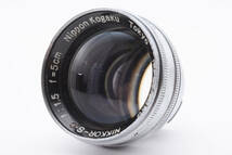 【珍品】 Nikon ニコン NIKKOR-S・C F1.5 5cm Nippon Kogaku 日本光学 #5095_画像1