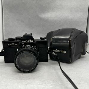 MINOLTA ミノルタ SR T 101 ブラックボディ レンズ MC W ROKKOR-SG 3.5 F=28mm フィルムカメラ 動作未確認