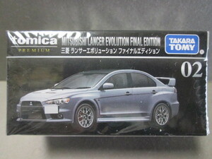 トミカプレミアム 02 三菱 ランサー エボリューション ファイナルエディション (CBA-CZ4A) 1/61 Mitsubishi Lancer Evolution