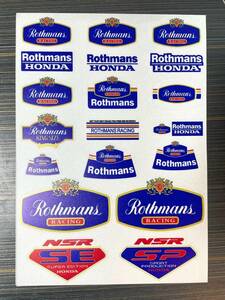 ★アウトレットセール★新品 ロスマンズ MotoGP rothmans レーシング ステッカー 21 CM X 30 CM レーシング ステッカー シール デカール