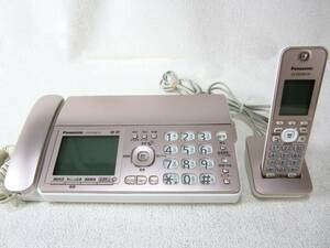 Panasonic パナソニック 固定電話機 KX-PZ300-N FAX おたっくす ファックス 親機 子機付 家庭用 動作OK (5098)