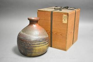 【英】1446 時代 古備前壷 日本美術 備前焼 壺 花瓶 花入 花器 骨董品 美術品 古美術 時代品