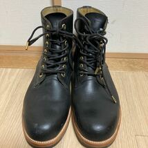 REVIVAL 90% PRODUCTS by Varde77 バルデセブンティーセブン U.S. OIL LEATHER WORK BOOTS BLACK サイズ8_画像1