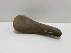 下松)Selle Italia セライタリア サドル Turbo ターボ スチールレール 茶系 スエード サビあり 現状品 ◆★B231219R09B KN19A