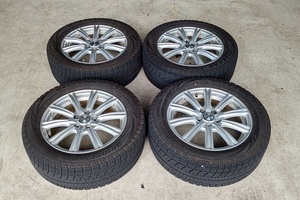 山口)Weds Joker 16インチ 6J+42 5H/100 BS BLIZZAK VRX 18年製 205/55R16 中古 4本 【送料別途】 ▲C231203N01 KN03C