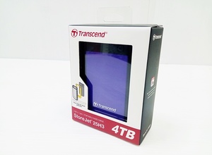 下松)【未使用品】Transcend トランセンド StoreJet 25H3 4TB HDD ポータブル ハードディスク ◆N2311043 KN17B