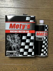 モティーズ M110 SAE 50 4L×1缶 1L×1缶 5Lセット Moty`s エンジンオイル 化学合成油 フルシンセ サーキット ストリート 走行会