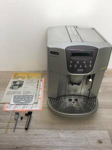 中古品 コーヒーメーカー ESAM1500DK DeLonghi デロンギ 全自動コーヒーマシン エスプレッソ ワンタッチカプチーノ マグニフィカ 