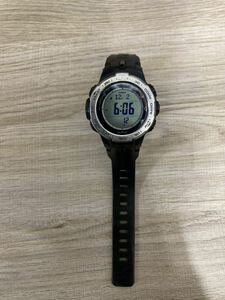 CASIO PROTREK 腕時計 PRW3100 電波ソーラー中古品稼働品　難ありジャンク