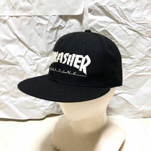 【送料360円】THRASHER スラッシャー アクリルウールキャップ 帽子 OTTO スナップバック ブラック EE1