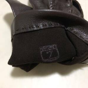【送料360円】USED レザーグローブ 革手袋 女性用 レディース EE47の画像3