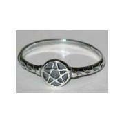 AzureGreen: Pentagram ring size 6 五芒星