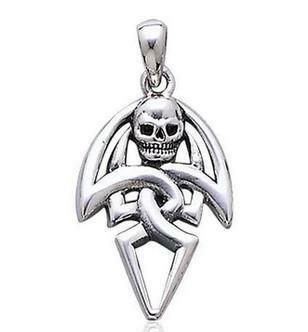 PS: Sterling Silver Pirate Skull Pendant