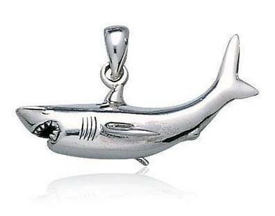 PS: Shark fine sterling Silver Pendant