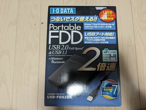 新品　未開封　アイオーデータ　IO-DATA フロッピーディスク　ドライブ　2倍速　USB-FDX2BK