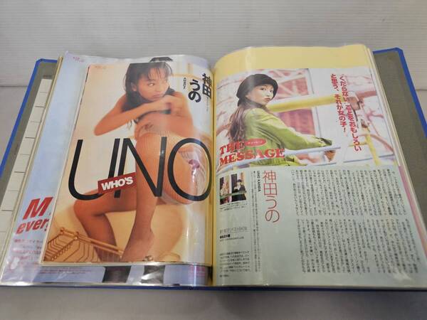 仙台市~⑦良好品コレクションに!90年代 当時物レアアイテム 美品!芸能人色々シリーズ 雑誌切り抜き 大量!ファイル綴じ 約380ページ