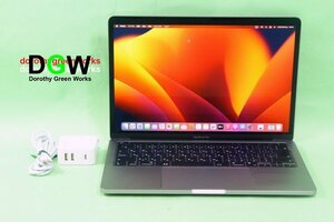 極上美品1! 2020 MYD83J/A MacBook Pro 13.3” Retina Apple M1 8GB SSD256GB SpaceGray JIS-Key OS13.6.1 Ventura