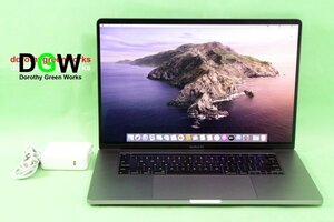 良品7! 2019 MVVK2J/A MacBook Pro 16” Retina Core i9 8コア 2.4GHz 16GB SSD512GB US-Key OS10.15.7 Catalina SpaceGray
