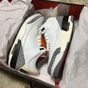 Nike Air Jordan 3 Retro White Cement Reimagined 27.5cm 未使用 元箱 黒タグ 付き！