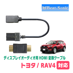 RAV4(50系・R4/10～現在)用　ビートソニック/HDC7　ディスプレイオーディオ用HDMI変換ケーブル