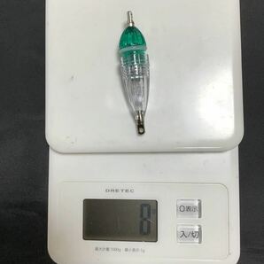 LED集魚灯 集魚ライト グリーン発光 イカ アジ サビキ釣り オマケ備アダプター 予備電池付きの画像3