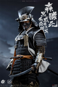 POPTOYS 1/6 武士 森 勝元 デラックスバージョン 未開封新品 EX030B 侍 黒糸威段替胴具足 甲冑 DX版 フル可動 フィギュア