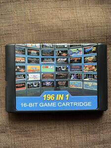 メガドライブ ソフト 196 IN 1 16BIT GAME CARTRIDGE 送料140円〜 MD